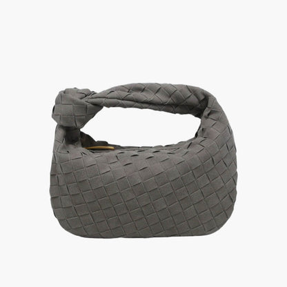Donsor – Women's Mini Suede Shoulder Bag with Woven Knot Design