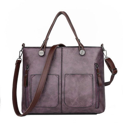 Donsor – Women's Vintage PU Leather Shoulder Bag with Adjustable Crossbody Strap