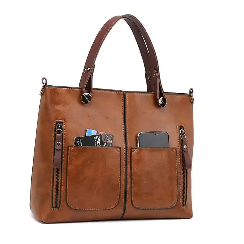 Donsor – Women's Vintage PU Leather Shoulder Bag with Adjustable Crossbody Strap