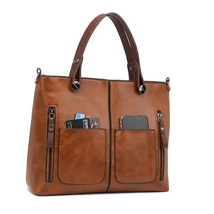 Donsor – Women's Vintage PU Leather Shoulder Bag with Adjustable Crossbody Strap
